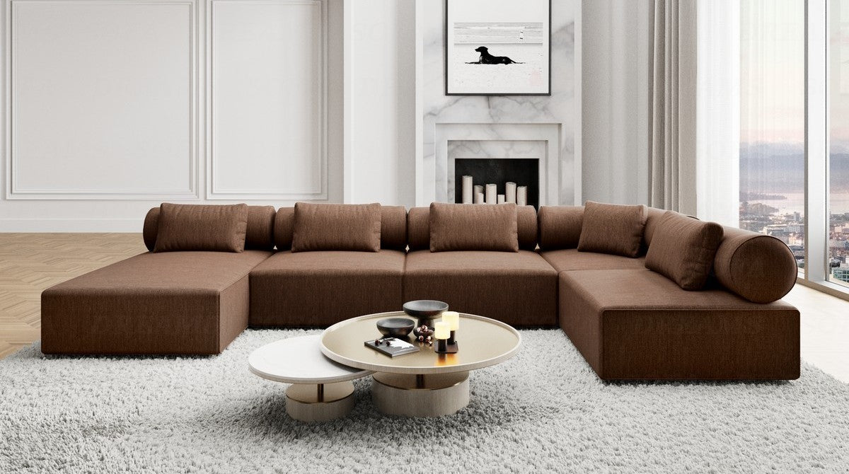Wohnlandschaft Laguardia U-Form Stoff