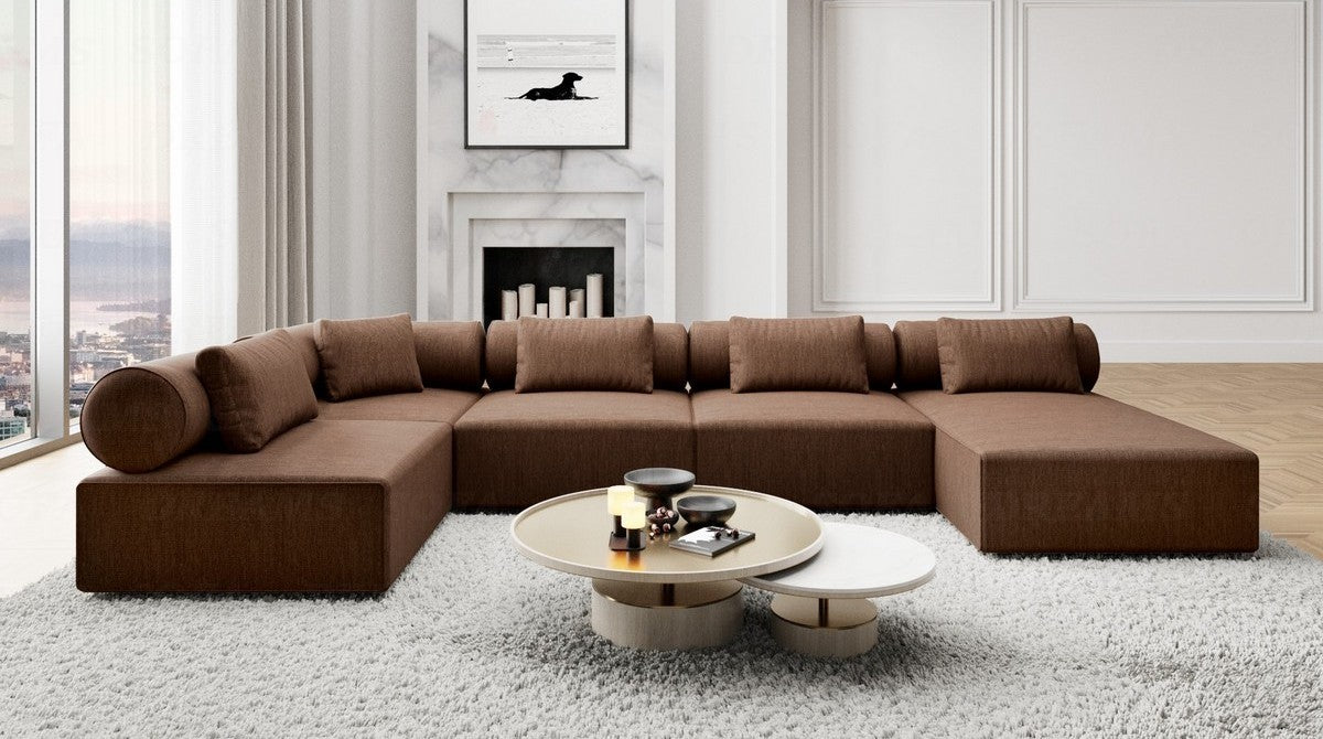 Wohnlandschaft Laguardia U-Form Stoff