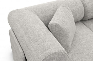 Couchlandschaft Laguardia U-Form in Stoff Hellgrau