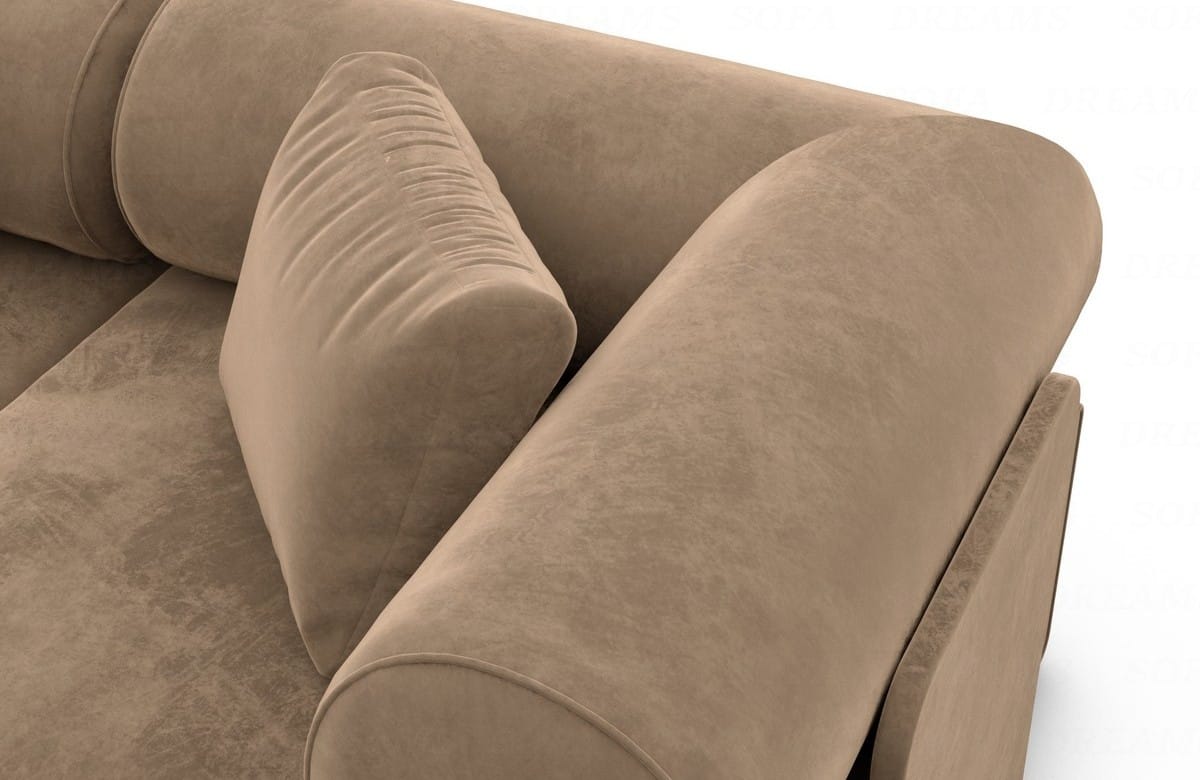 Couchlandschaft Laguardia U-Form in Stoff Braun
