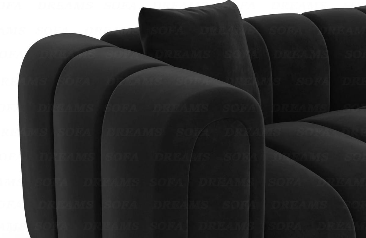 Polster Wohnlandschaft Almagro XXL Schwarz