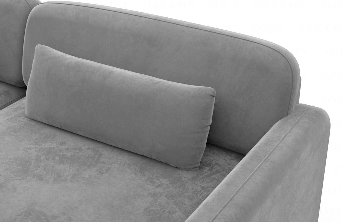 Polster Wohnlandschaft Valencia U-Form Dunkelgrau