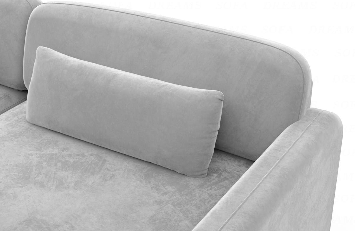 Polster Wohnlandschaft Valencia U-Form Hellgrau