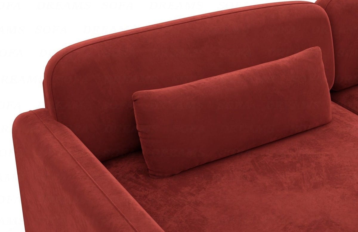 Polster Wohnlandschaft Valencia U-Form Rot