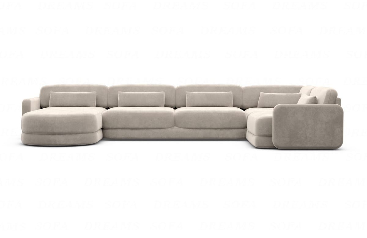 Polster Wohnlandschaft Valencia U-Form Sand