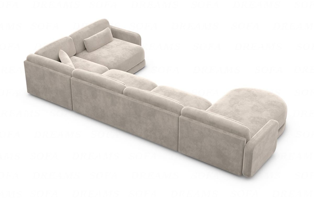 Polster Wohnlandschaft Valencia U-Form Sand