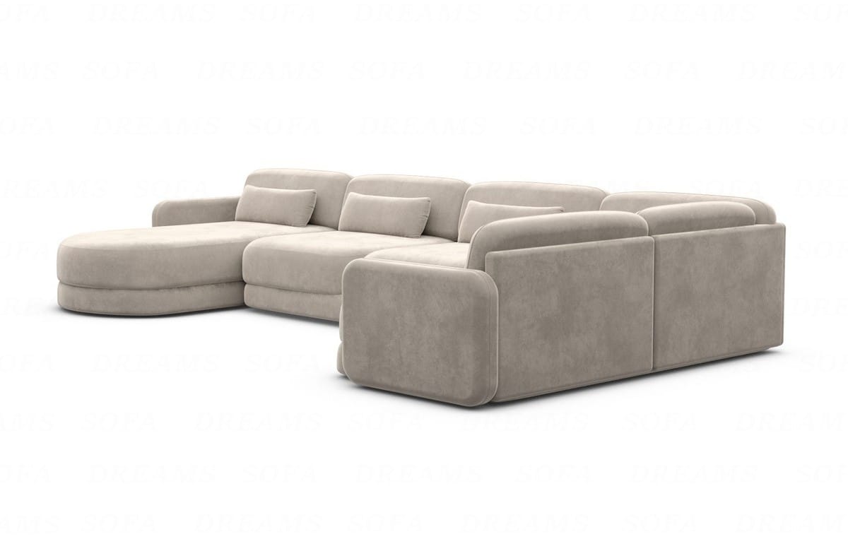 Polster Wohnlandschaft Valencia U-Form Sand