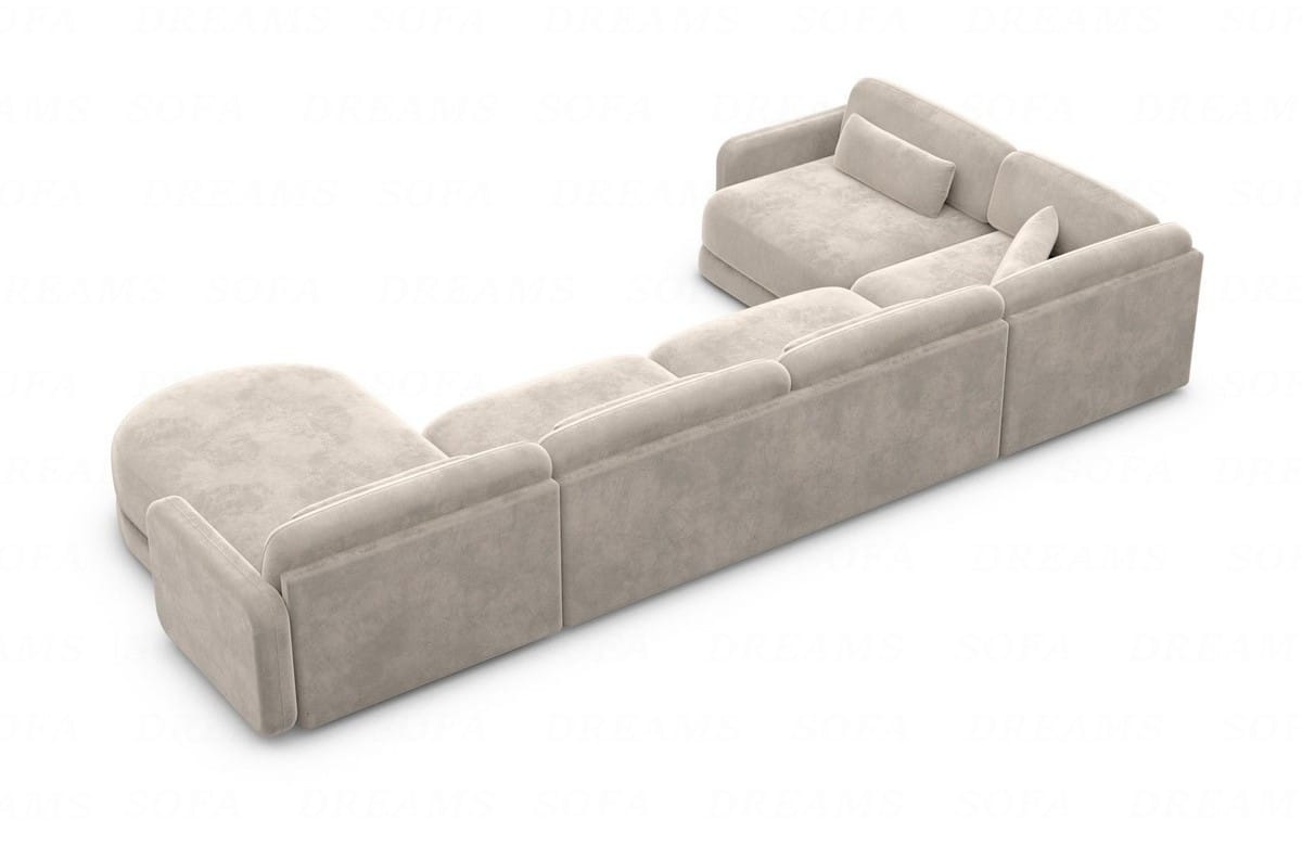 Polster Wohnlandschaft Valencia U-Form Sand
