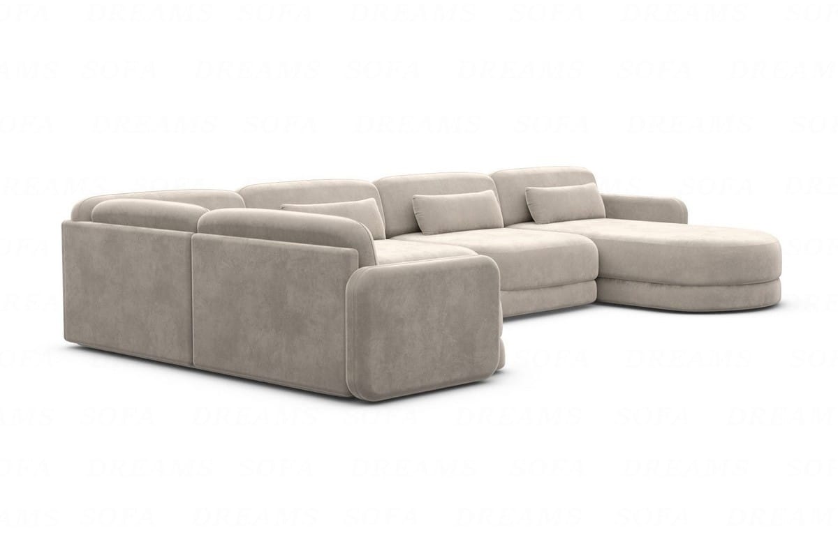 Polster Wohnlandschaft Valencia U-Form Sand