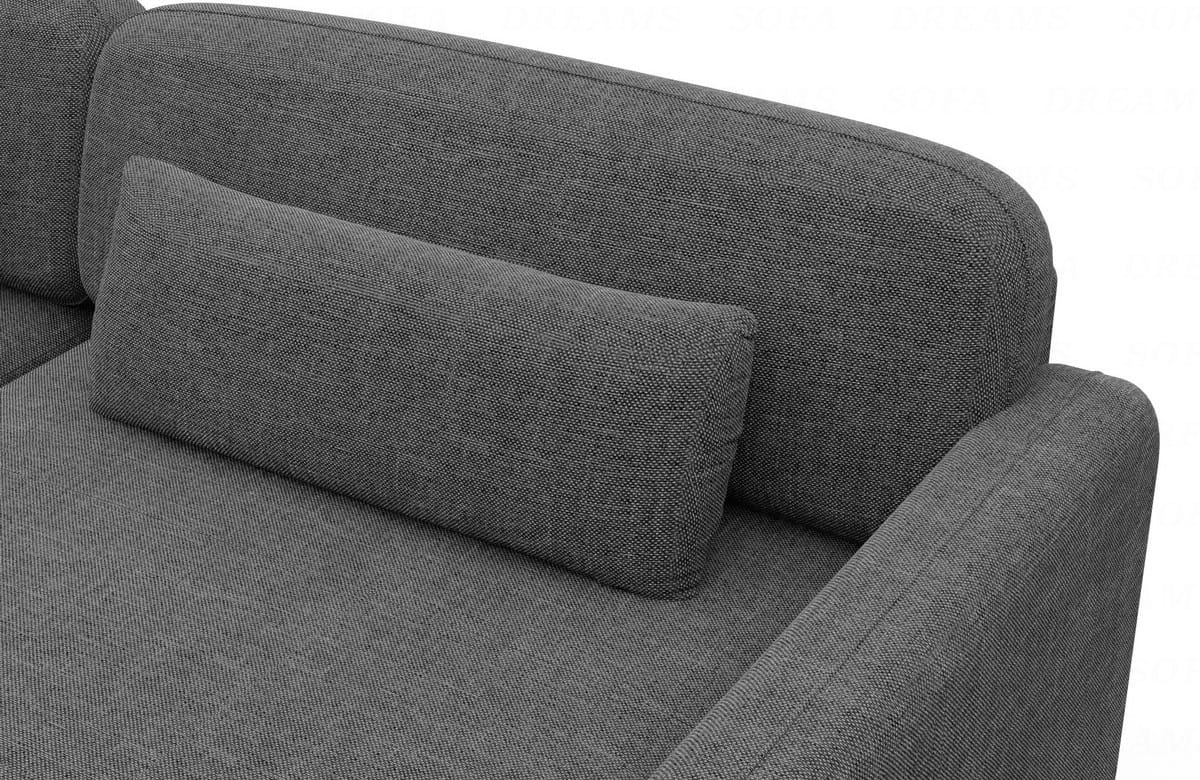 Polster Wohnlandschaft Valencia U-Form Anthrazit