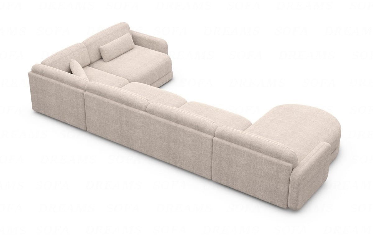 Polster Wohnlandschaft Valencia U-Form Beige
