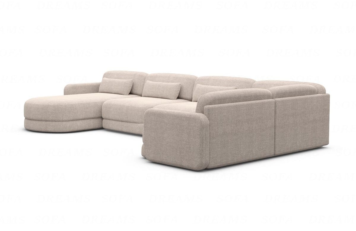 Polster Wohnlandschaft Valencia U-Form Beige