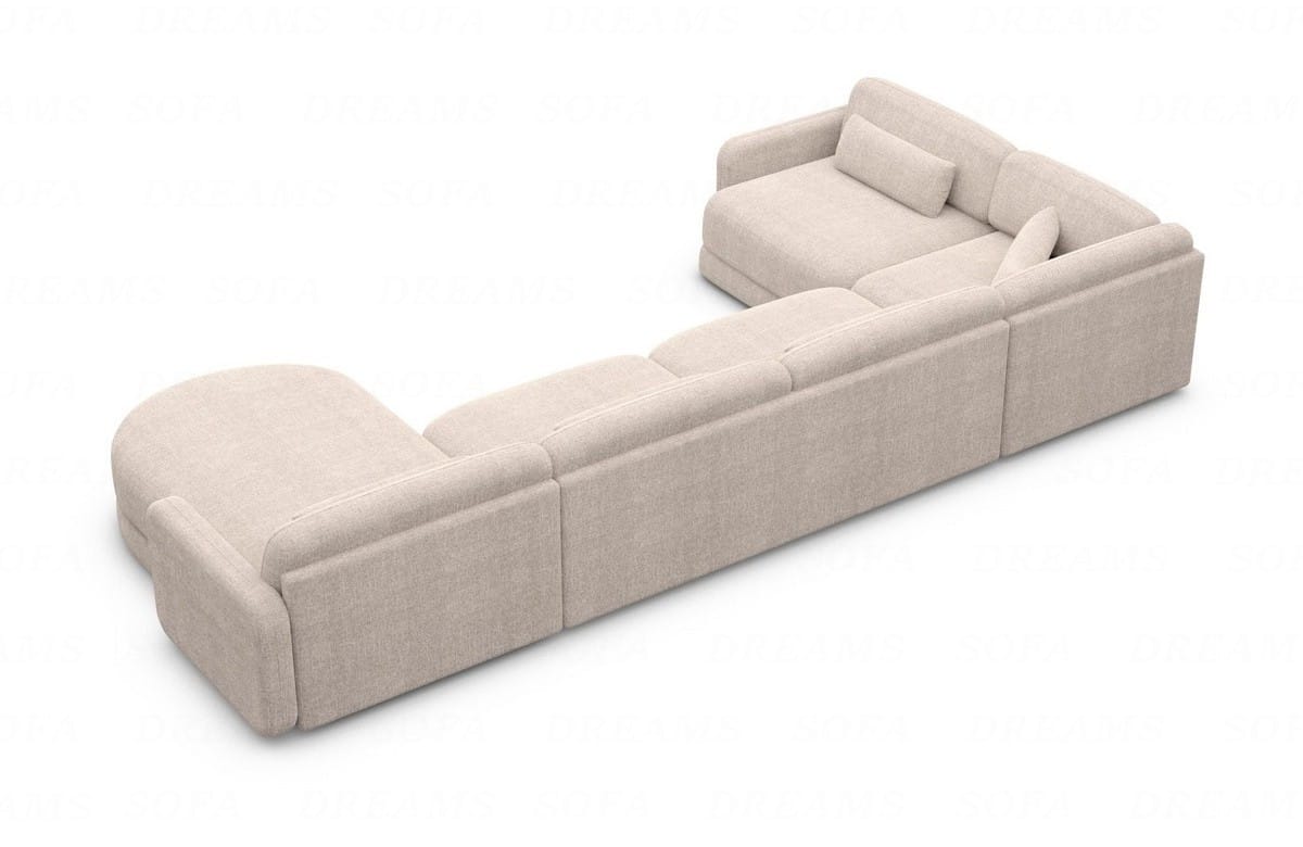 Polster Wohnlandschaft Valencia U-Form Beige