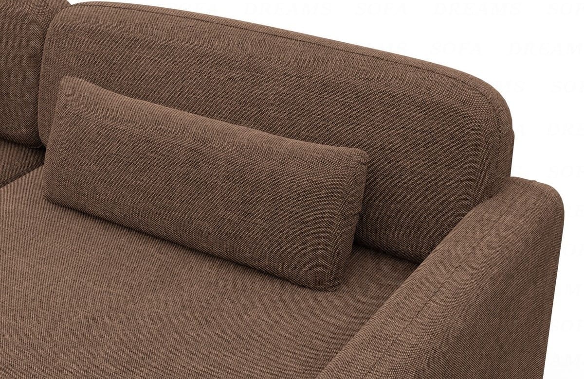 Polster Wohnlandschaft Valencia U-Form Braun