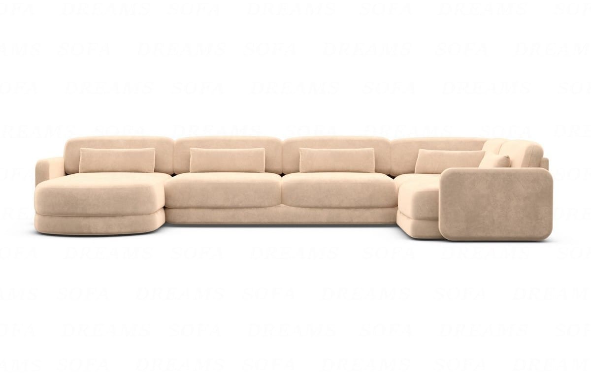 Polster Wohnlandschaft Valencia U-Form Beige