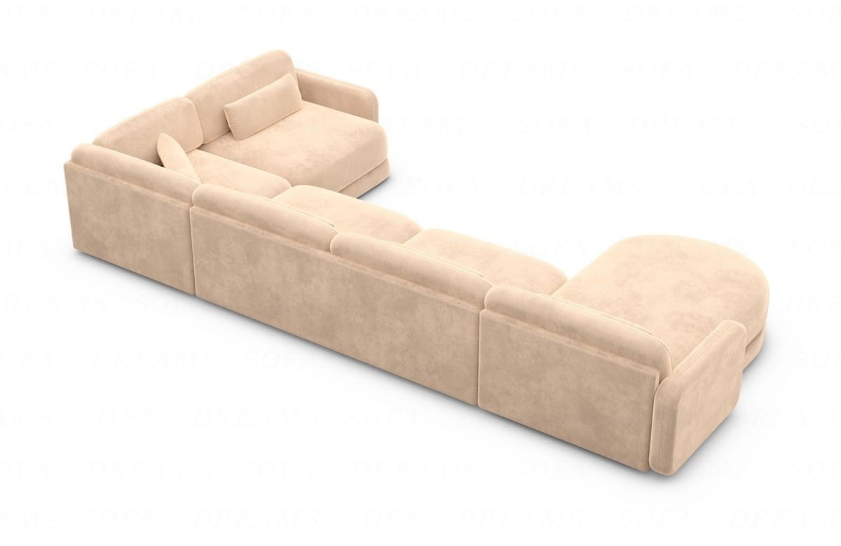 Polster Wohnlandschaft Valencia U-Form Beige