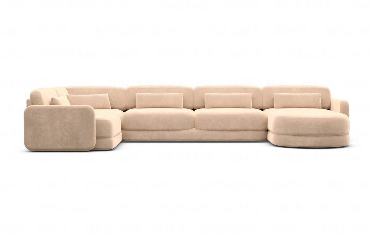 Polster Wohnlandschaft Valencia U-Form Beige