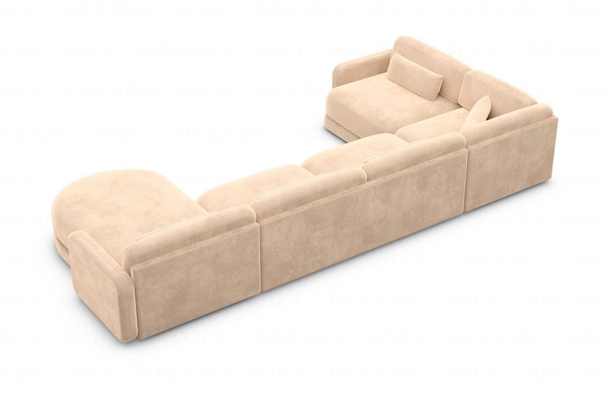 Polster Wohnlandschaft Valencia U-Form Beige