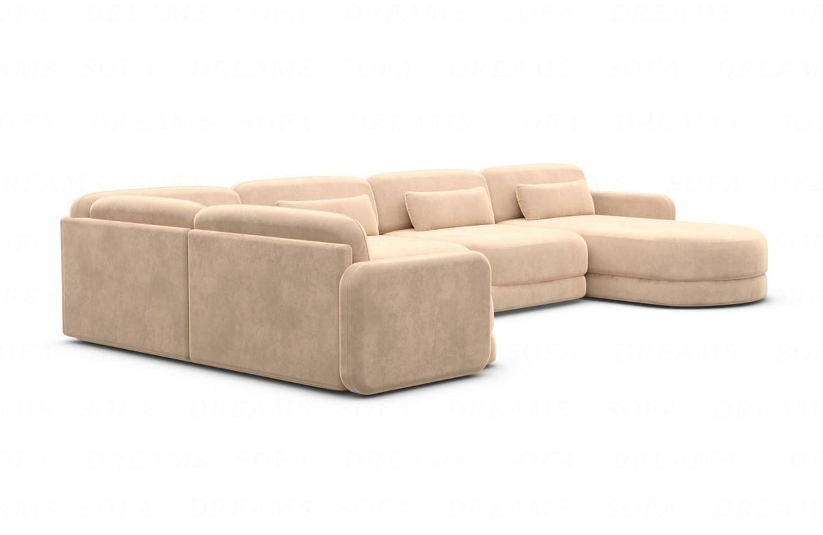 Polster Wohnlandschaft Valencia U-Form Beige
