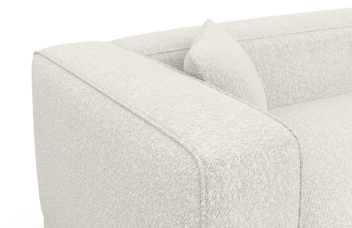 Stoff Wohnlandschaft Merida U-Form Pearl