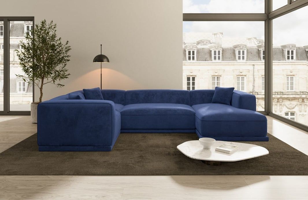 Stoff Wohnlandschaft Merida U-Form