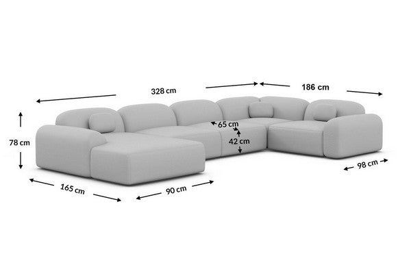 Polster Wohnlandschaft Barcelona U-Form