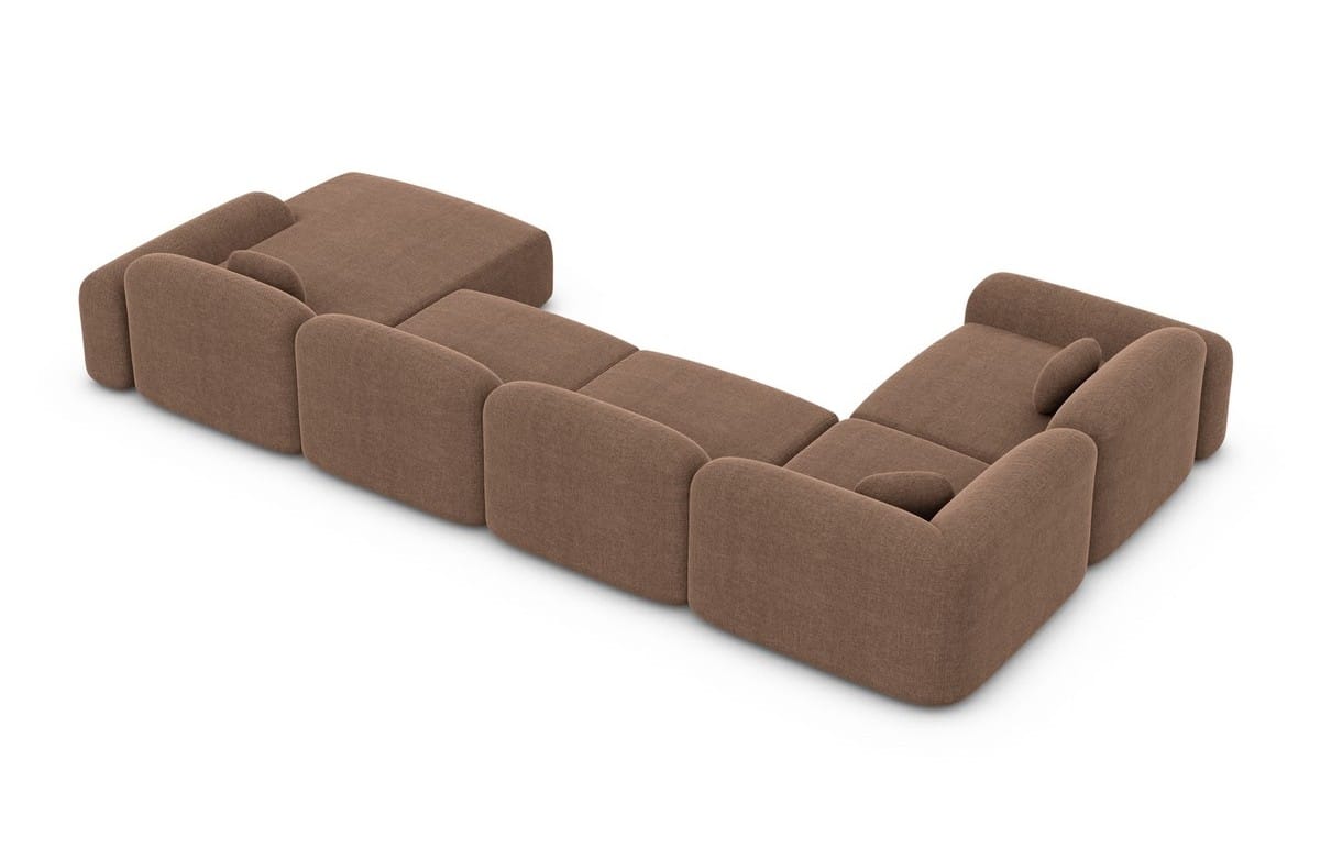 Polster Wohnlandschaft Barcelona U-Form Braun