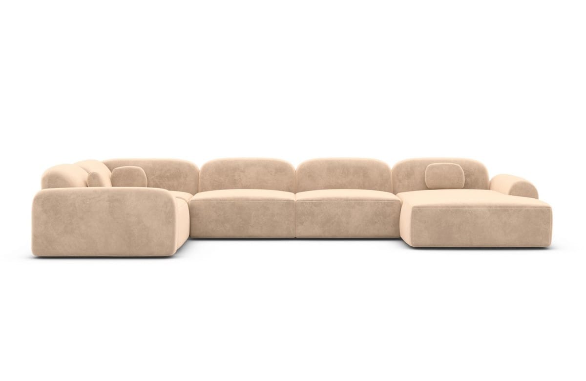Polster Wohnlandschaft Barcelona U-Form Beige