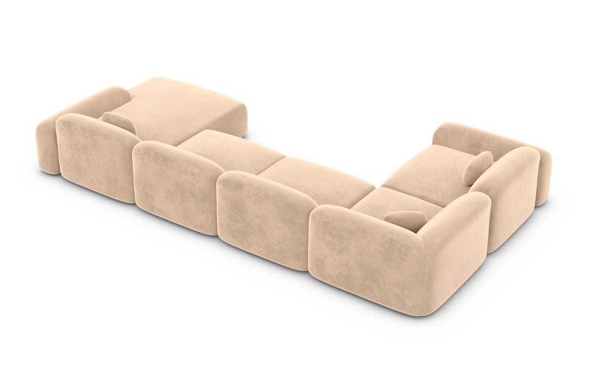 Polster Wohnlandschaft Barcelona U-Form Beige