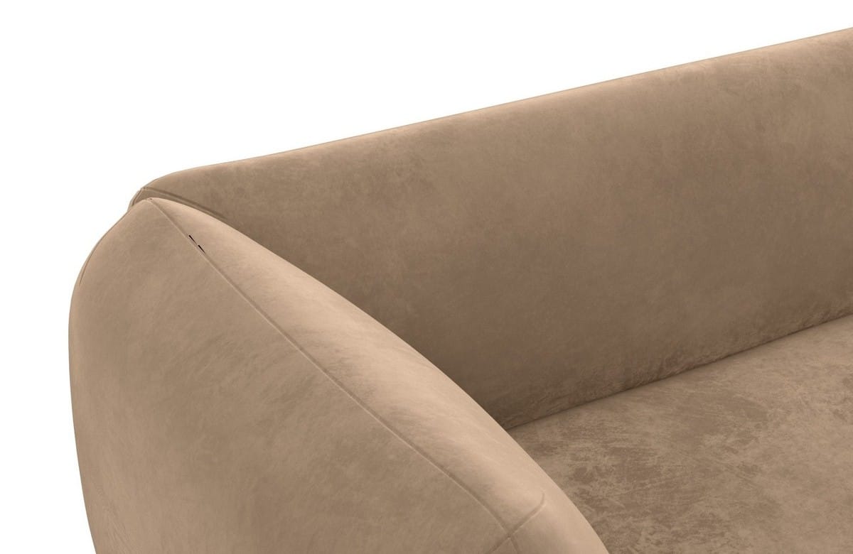 Stoff Wohnlandschaft Madrid U-Form Braun
