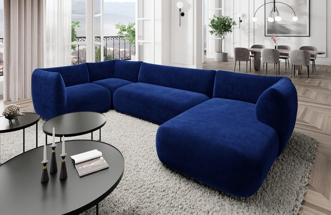 Stoff Wohnlandschaft Madrid U-Form