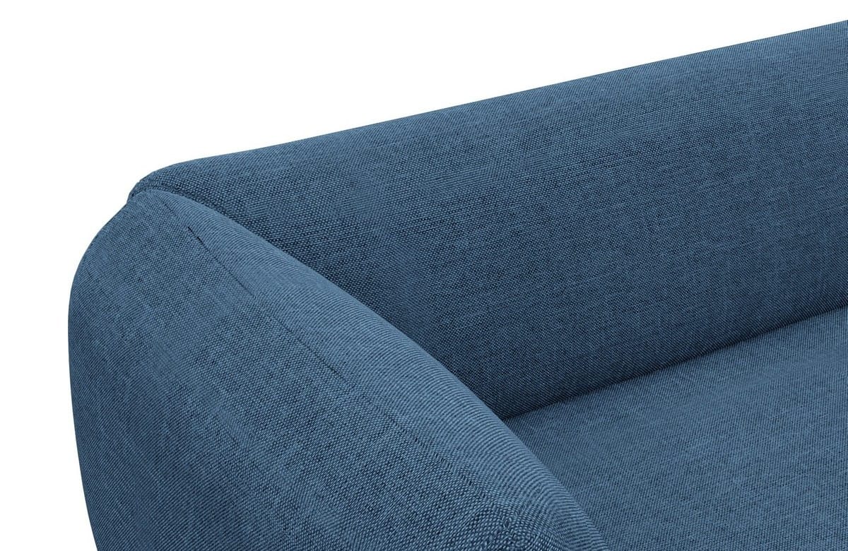 XXL Wohnlandschaft Madrid U-Form aus Stoff Blau