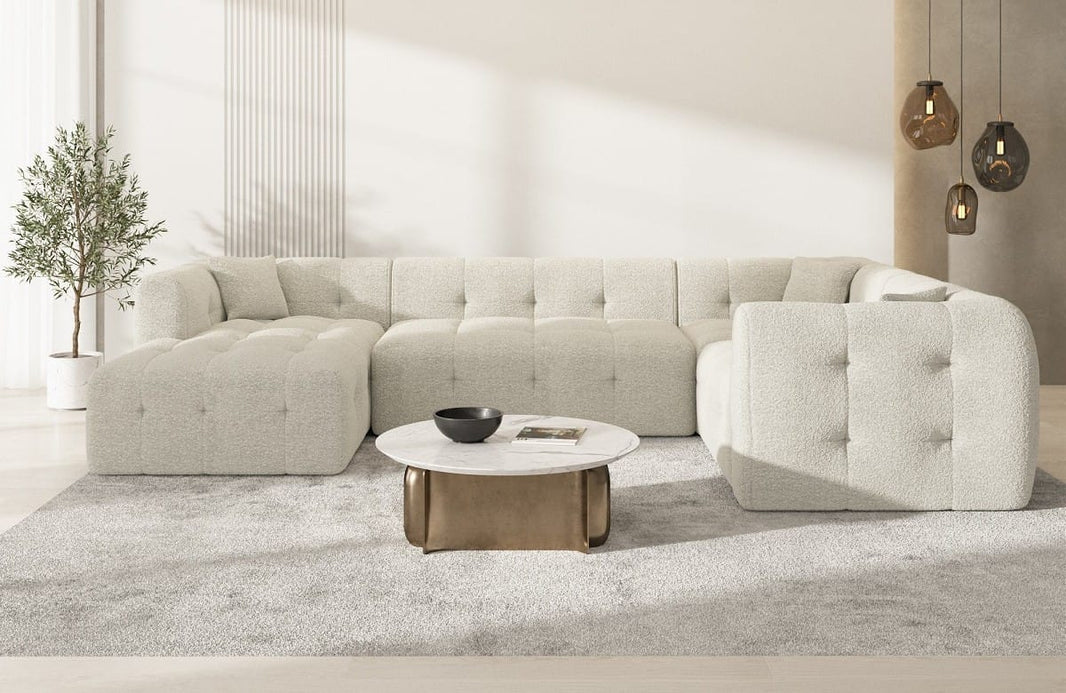 Couchlandschaft Sevilla U-Form in Stoff