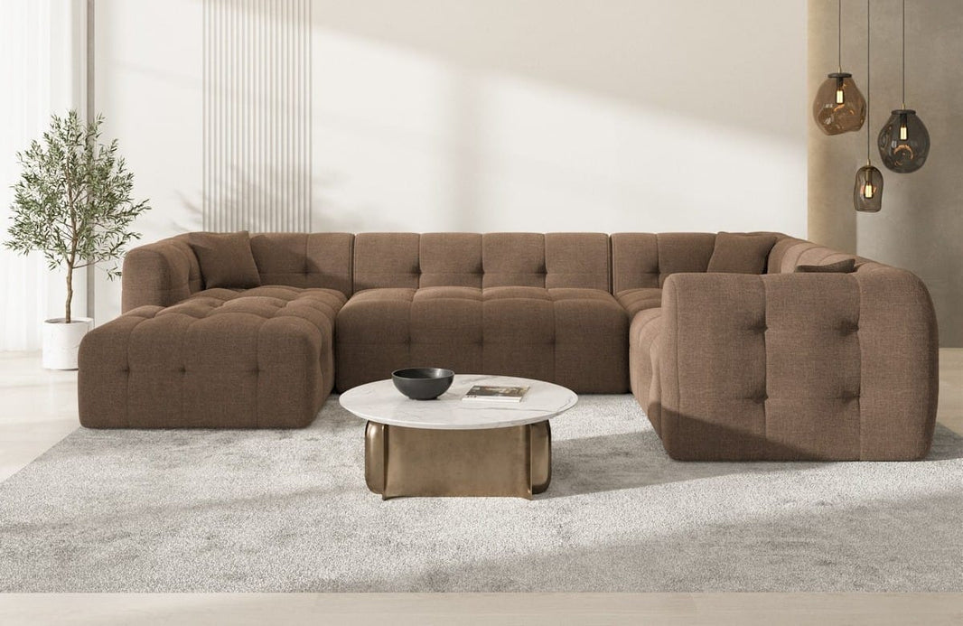 Couchlandschaft Sevilla U-Form in Stoff