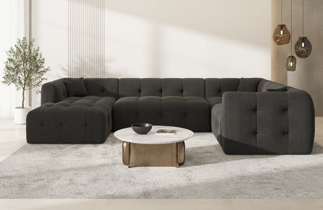 Couchlandschaft Sevilla U-Form in Stoff