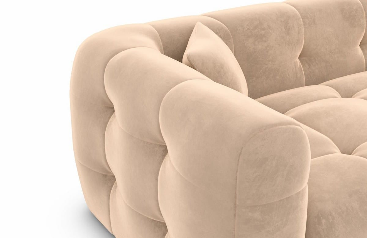 Couchlandschaft Sevilla U-Form in Stoff Beige