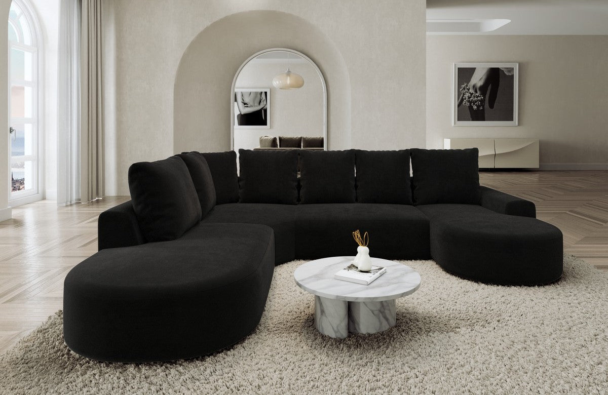 Stoff Wohnlandschaft Gomera U-Form