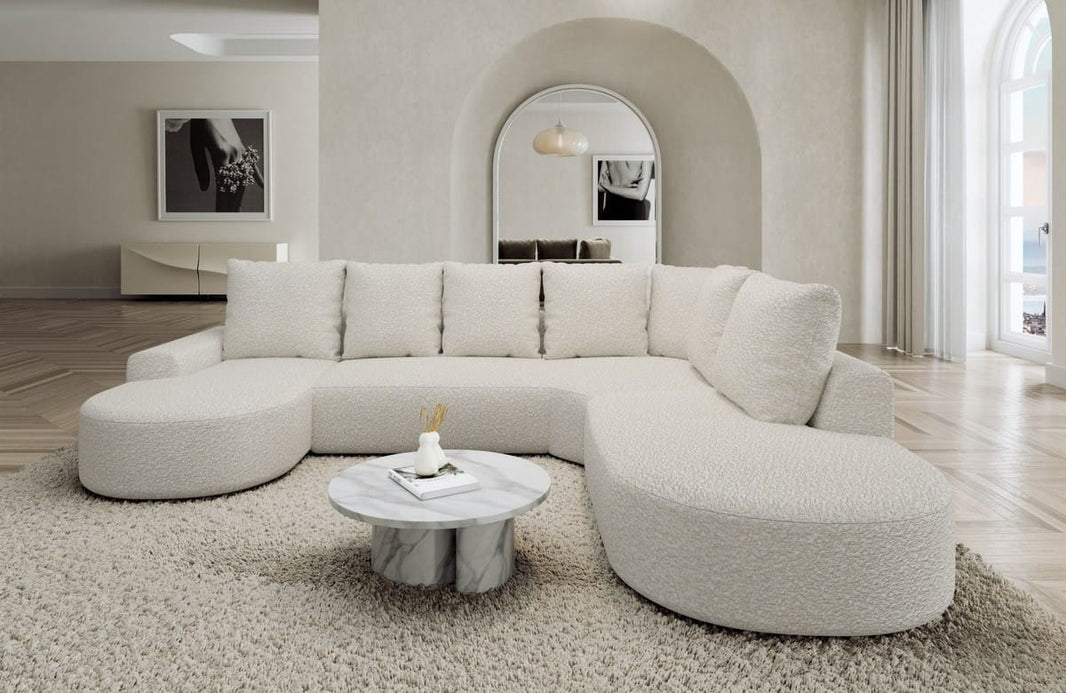 Wohnlandschaft Gomera Lounge U-Form aus Stoff