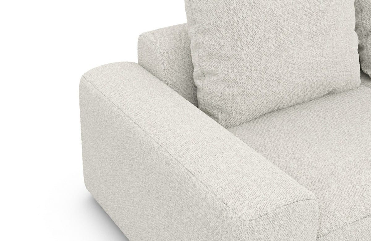 Wohnlandschaft Gomera Lounge U-Form aus Stoff pearl