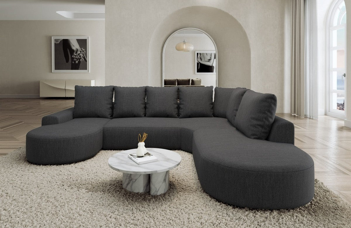 Stoff Wohnlandschaft Gomera U-Form