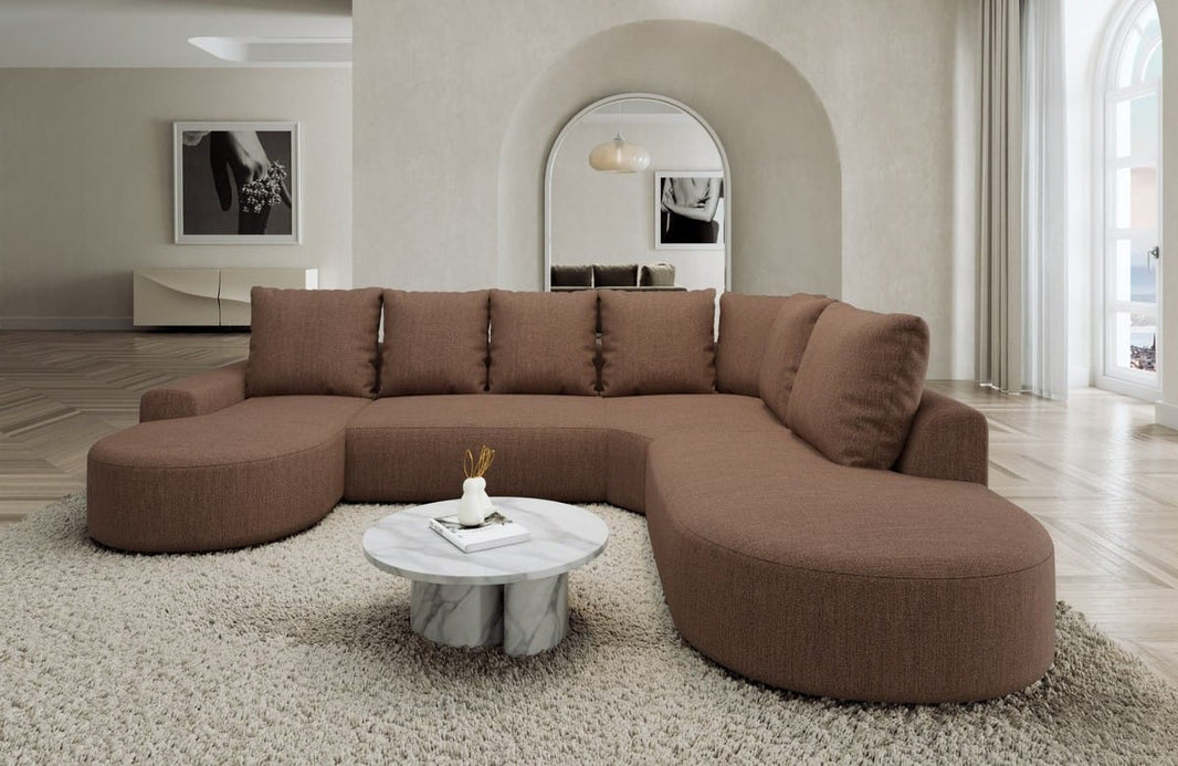Wohnlandschaft Gomera Lounge U-Form aus Stoff