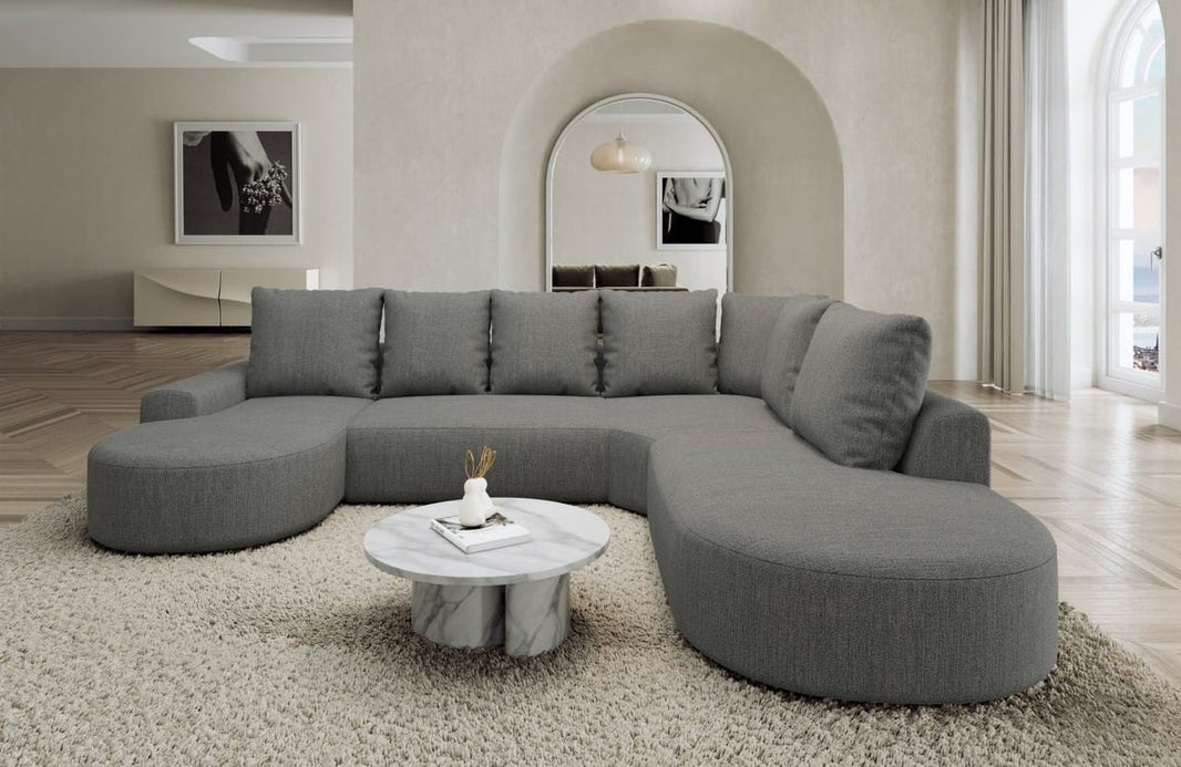 Wohnlandschaft Gomera Lounge U-Form aus Stoff