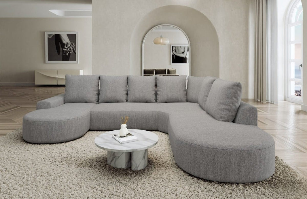 Wohnlandschaft Gomera Lounge U-Form aus Stoff