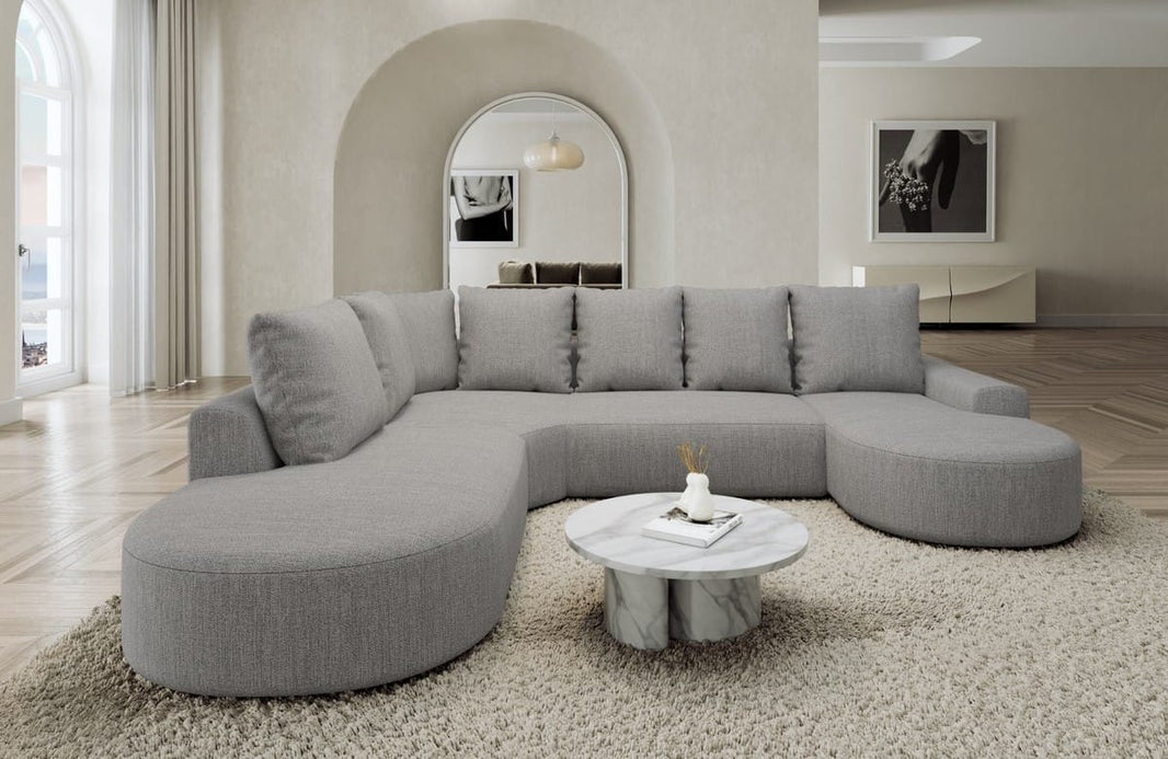 Wohnlandschaft Gomera Lounge U-Form aus Stoff