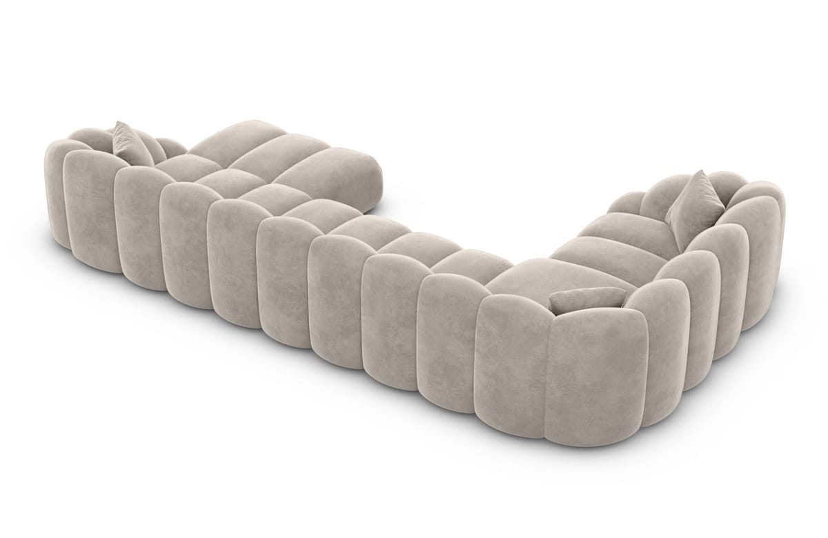 Polster Wohnlandschaft Rajada U-Form Sand