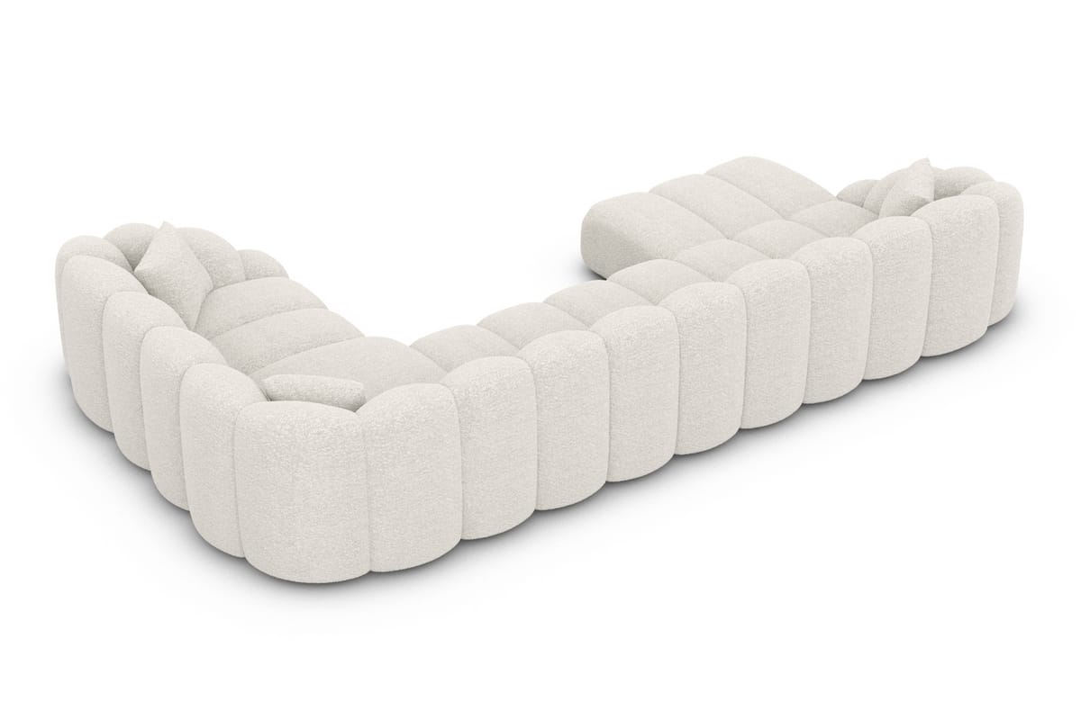 Polster Wohnlandschaft Rajada U-Form Pearl