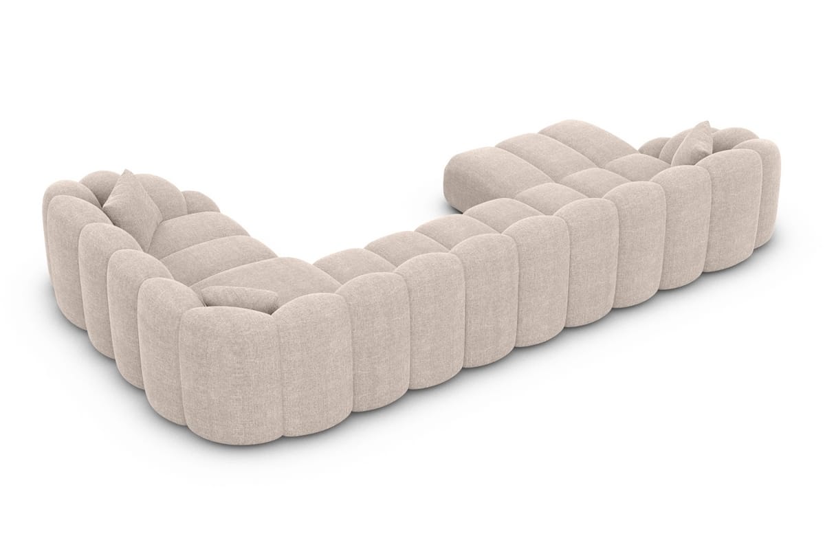 Polster Wohnlandschaft Rajada U-Form Beige