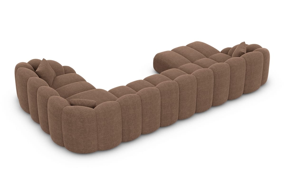 Polster Wohnlandschaft Rajada U-Form Braun