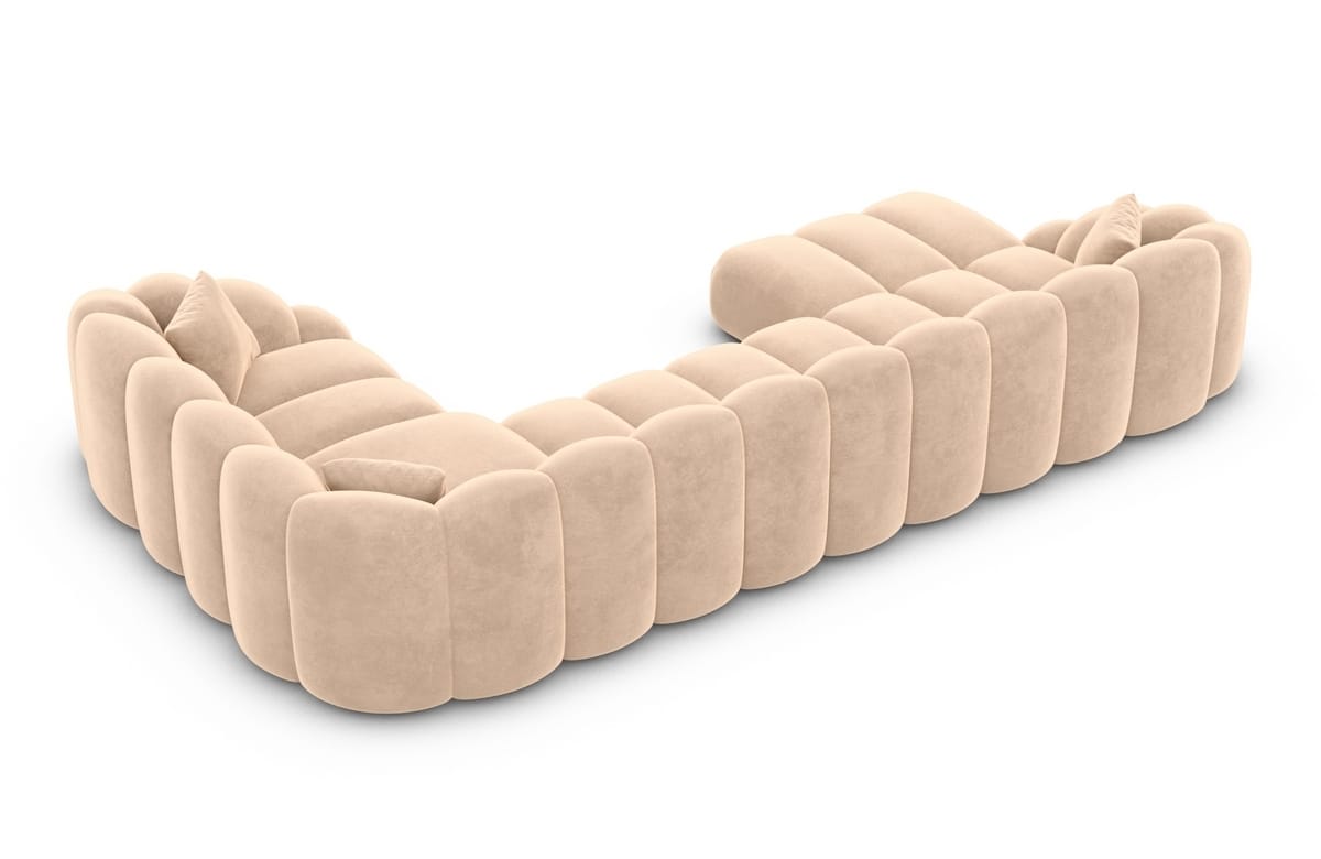 Polster Wohnlandschaft Rajada U-Form Beige