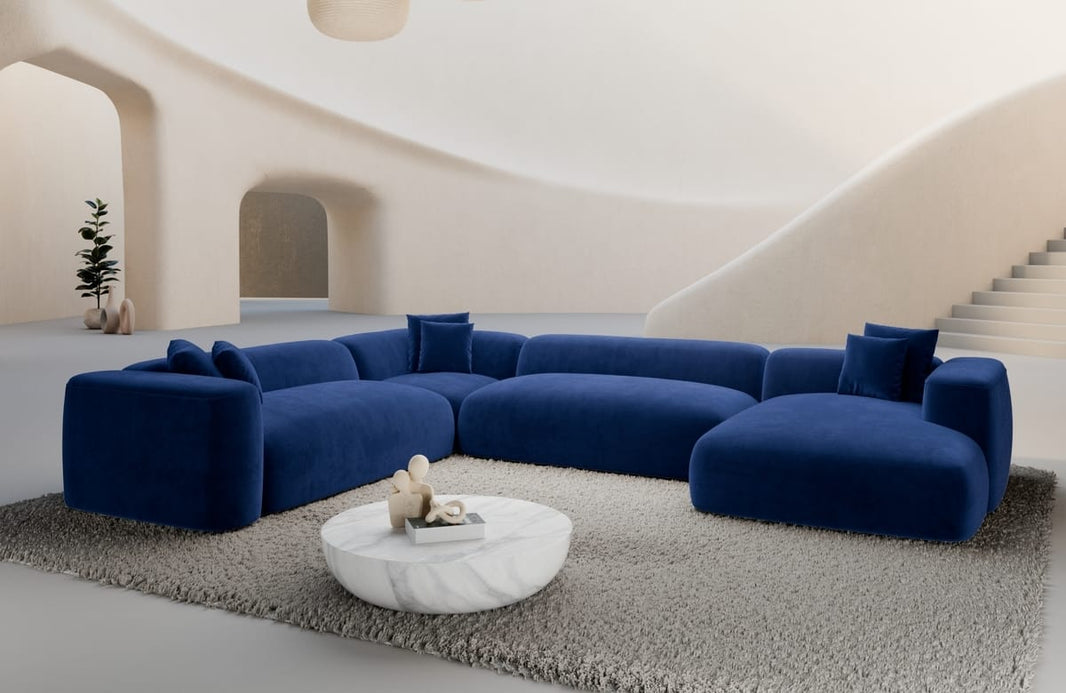 Wohnlandschaft Alcudia XXL U-Form in Stoff